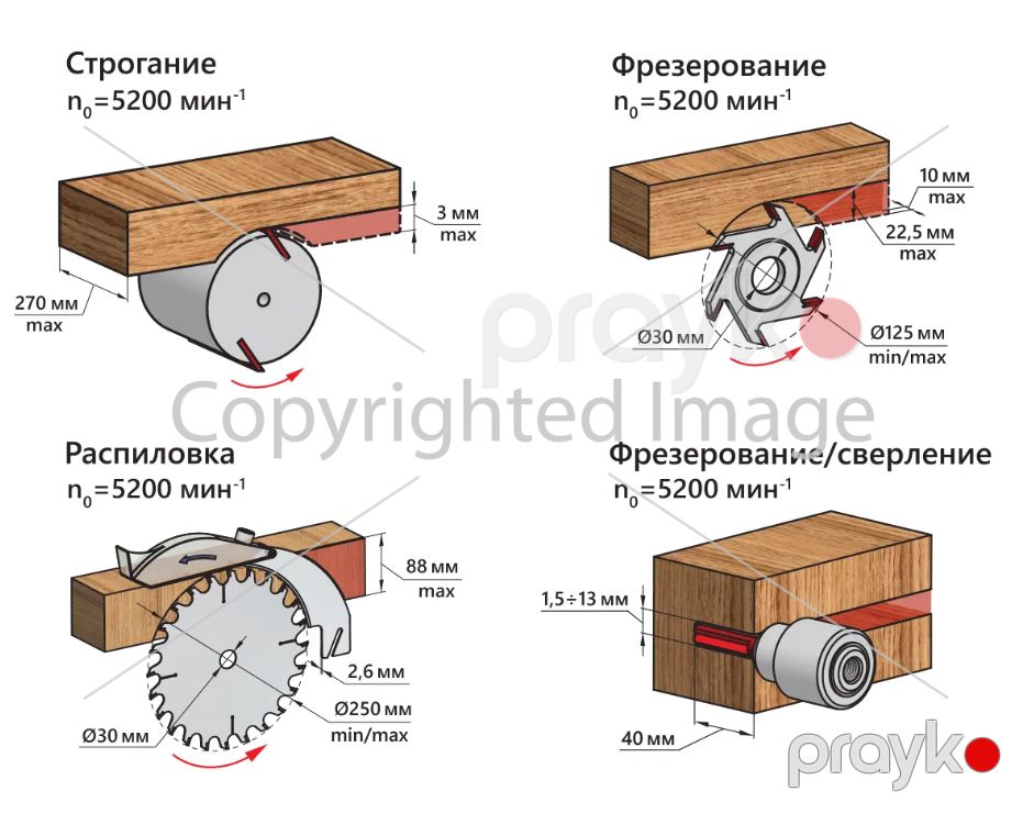 Dəzgah çoxfunksiyalı taxta emalı üçün UNIVERSAL-2500Е — Təmir və inşaat, Bakı (4)