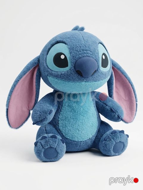 Yumşaq oyuncaq Stitch, parça/peluş/sintepon, göy, 45 sm — Bakı