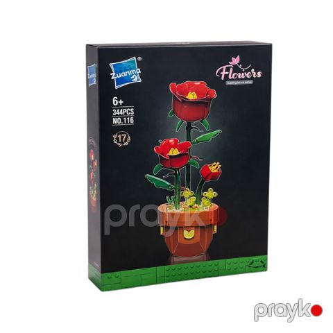 Blok kontruktoru Flowers, 344 element, 6 yaşdan — Bakı