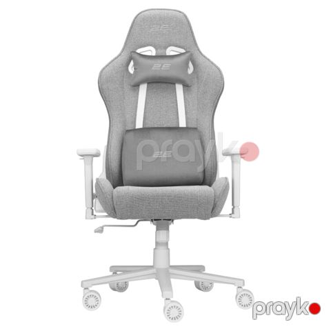 2E Gamıng Chair Bushıdo II WE, fabric, 3D-Armrests, light grey(2E-GC-BUS-WELG) — Bakı