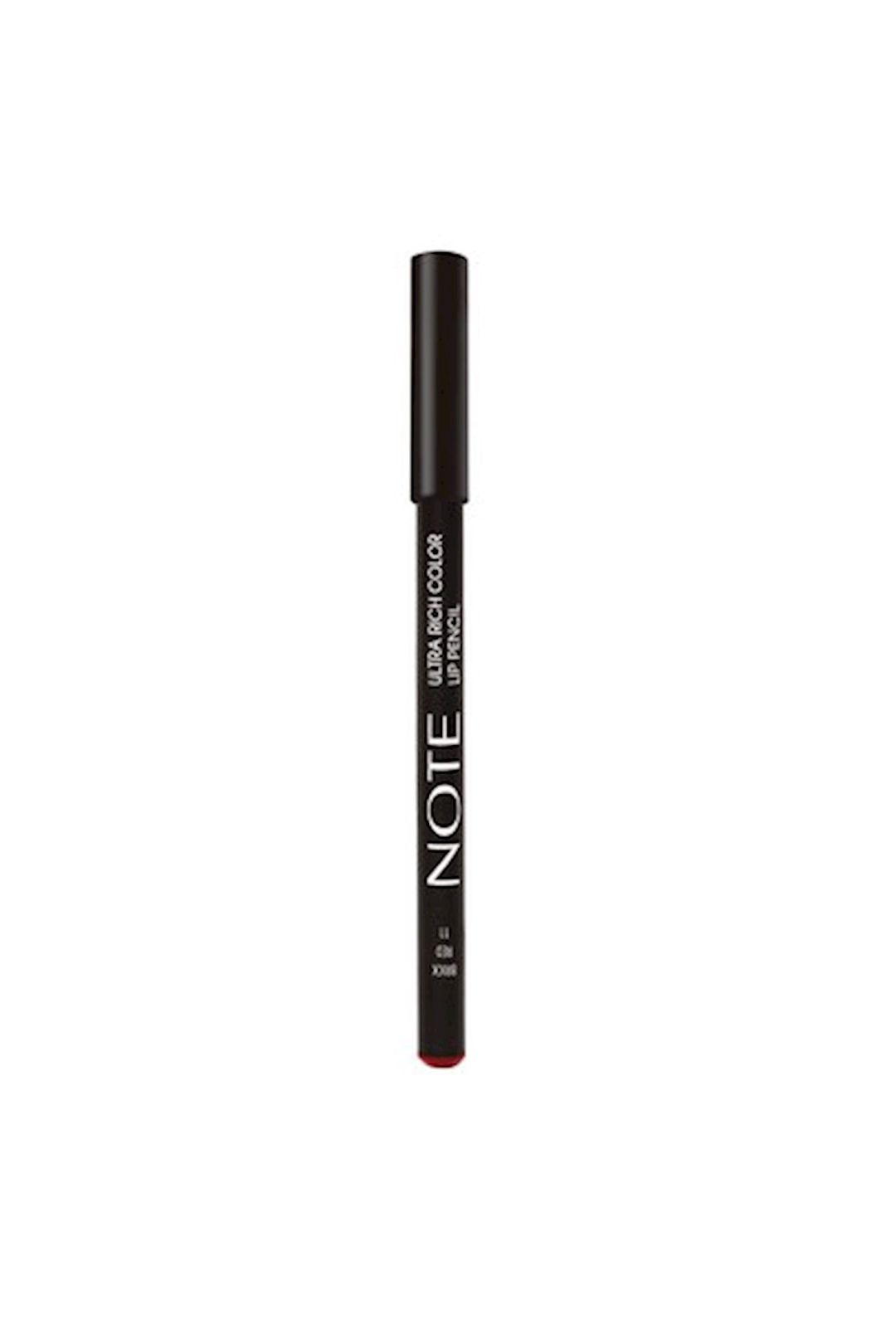 Dodaq üçün qələm Note Cosmetics Ultra Rich Color Lip Pencil dolğun rəng 11 Qırmızı — Mallar, Bakı (2)