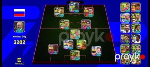 EFootball Mobile hesabı – güclü əsas heyət və zəngin ehtiyat skamyası — Bakı
