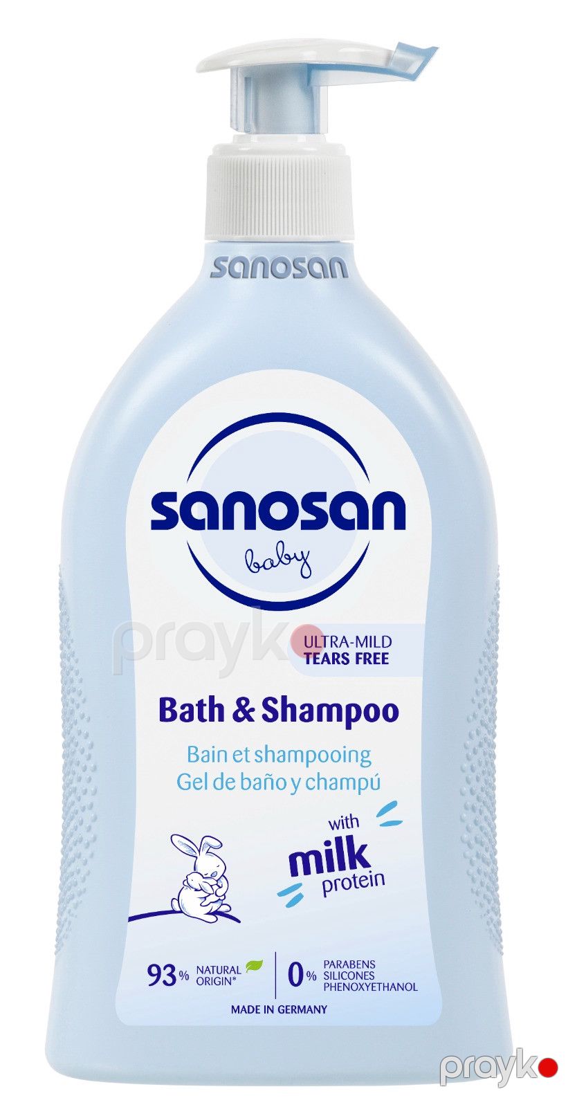 Uşaq şampun-duş geli Sanosan With Milk Protein 500 ml — Mallar, Bakı (3)
