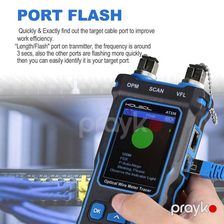 Network Cable Tester LAN RJ45 Optical Wire Meter Power Meter Tester Kolsol NF-8508 — Şəbəkə və server avadanlığı, Bakı (10)