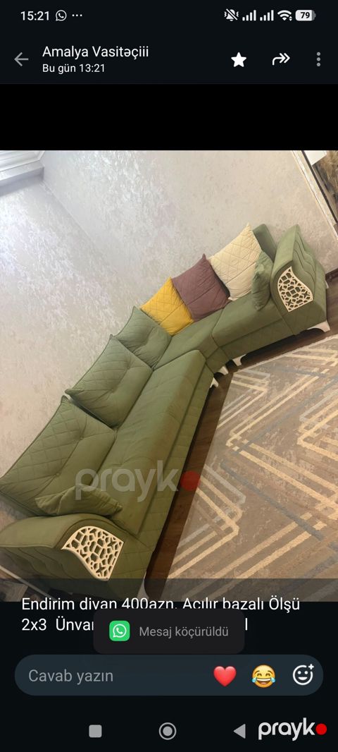 Endirim divan 400azn. Açılır bazalı Ölşü 2x3 Ünvan Xırdalan (8691) — Bakı