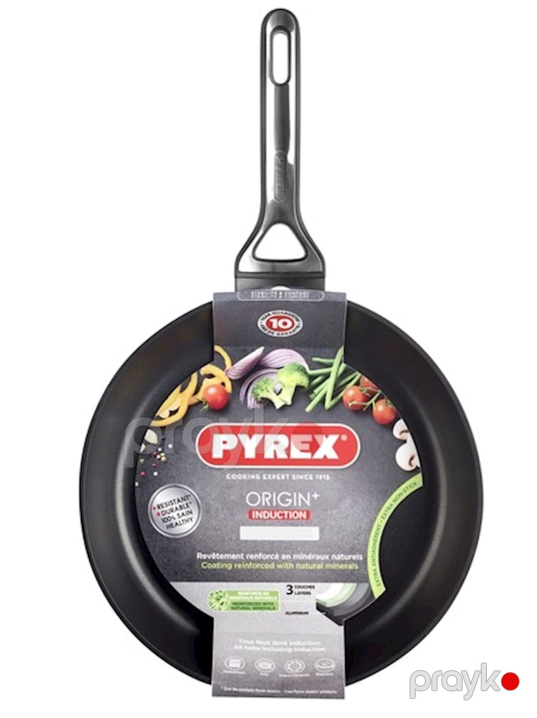 Tava Pyrex Origin 30 sm, alüminium, qara — Mallar, Bakı (2)