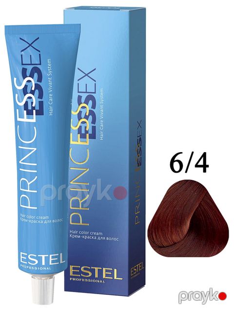 Saçlar üçün krem-boya Estel Professional Princess Essex 6/4 Tünd xurmayı mis 60 ml — Bakı