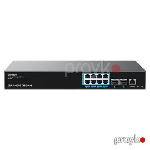 Grandstream Layer 3 Managed Multi-Gigabit PoE Switch 8x 2.5GbE + 2x SFP+ 240W (GWN7821P) — Bakı