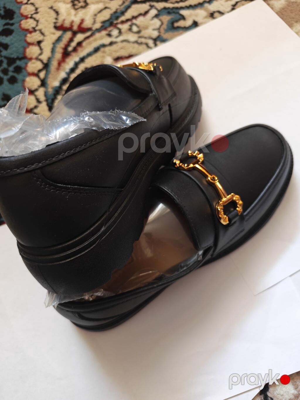Qadın loaferləri – qara, klassik dizayn - Material: hamarlanmış qara — Mokasin, Bakı (3)