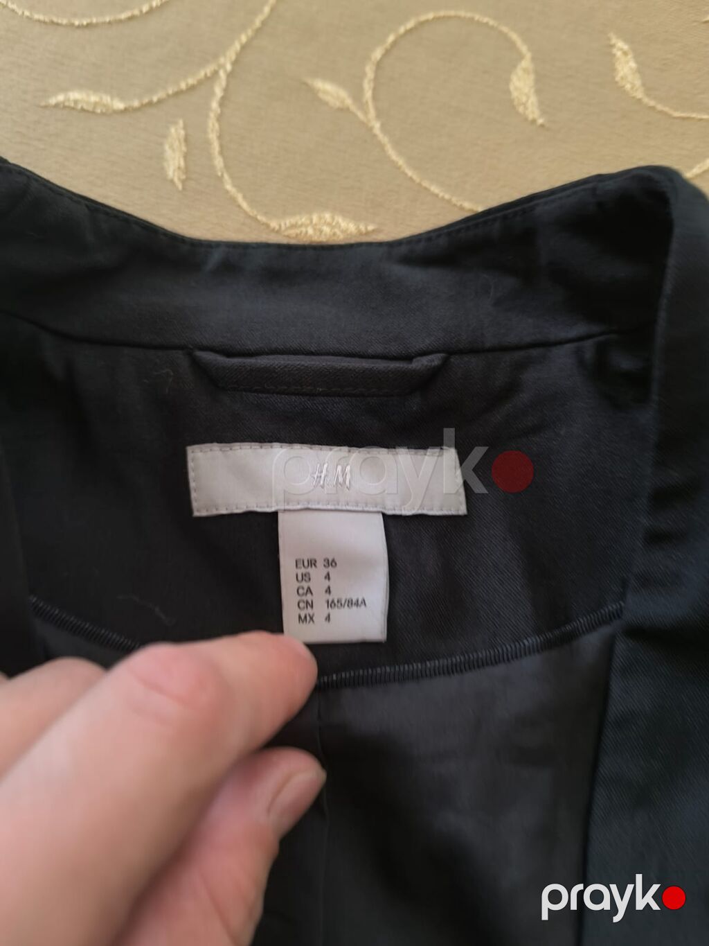H&M qadın blezeri - Rəng: qara - Model: düyməsiz, dar kəsim — Caketi, Bakı (2)