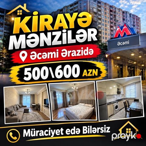 Ofis Haqki Var Əcəmi metrosu yaxınlığında kirayə mənzillər — Bakı