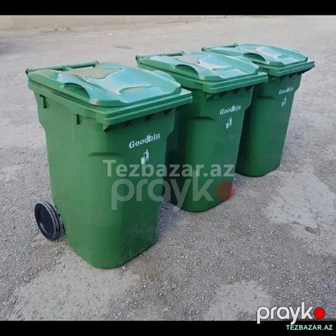 Zibil qabi 360 ltr tekerli — Bakı