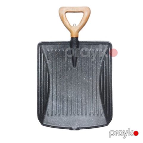 Manqal üçün kürək SHL-2105, taxta qollu, 34 sm - SHL-2105 — Bakı