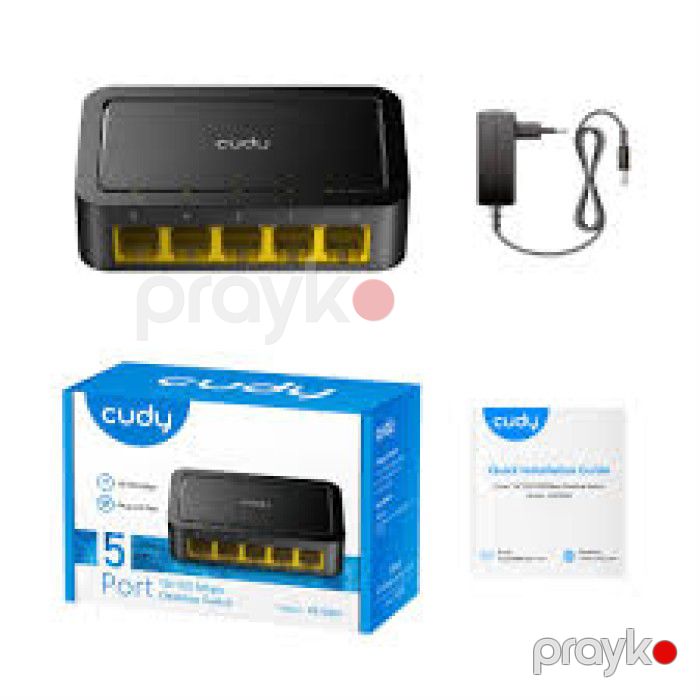 Cudy FS105D 5 Port 10/100 Mbps Fast Ethernet Unmanaged Desktop Switch — Elektronika, Bakı (3)