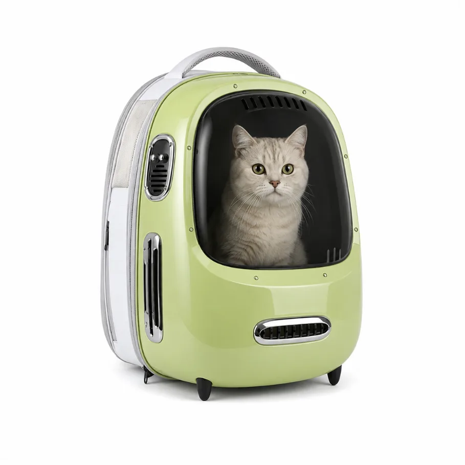 Petkit Breezy 2 Smart Cat Carrier Green (P7704 Green) — Mallar, Bakı (5)