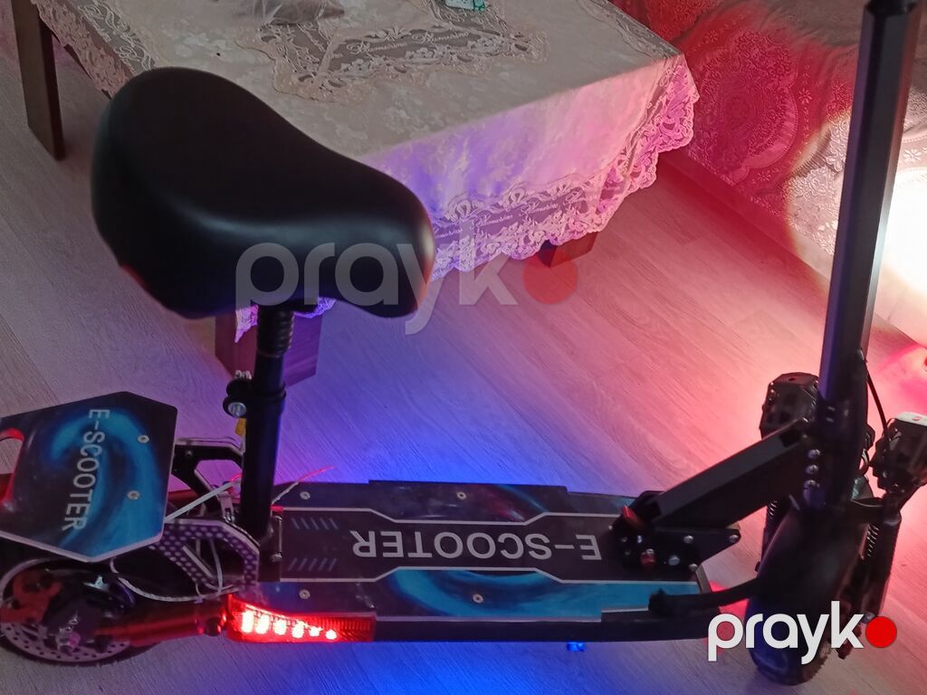 Elektrik skuter – oturacaqlı, güclü işıqlandırmalı - Model: E-scooter — Skuterlər, Qobu (2)
