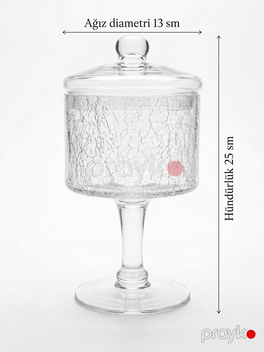 Şirniyyat üçün qab, şüşə, şəffaf — Mallar, Bakı (2)