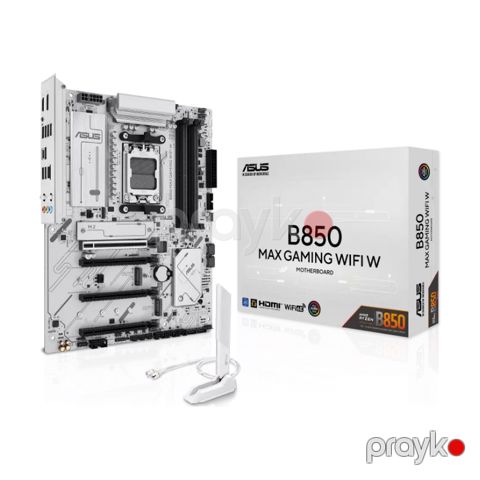 Ana plata Asus B850 MAX Gaming Wifi White (B850) — Bakı