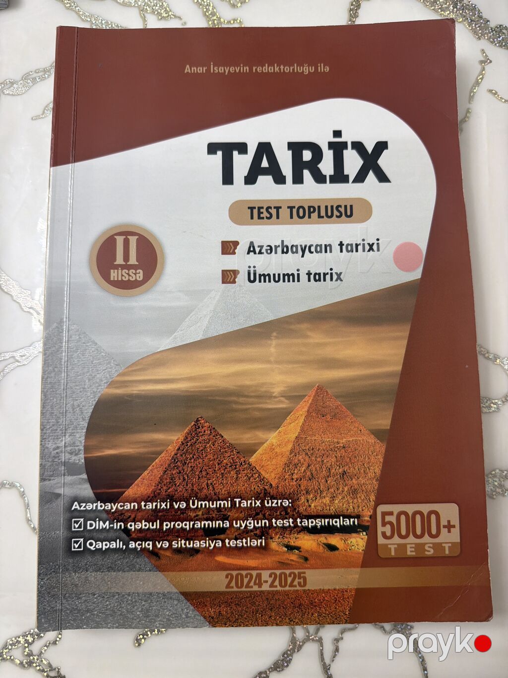 Azərbaycan Tarixi Testlər 11-ci sinif, Anar İsayev, 1-ci hissə, 2005 il — Kitablar, Bakı (2)