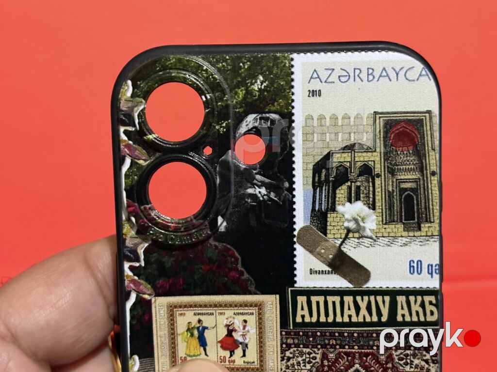 Azeri temalı smartfon qabı - Model uyğunluğu: İki böyük kamera kəsiyi — Digər, Masazır (8)