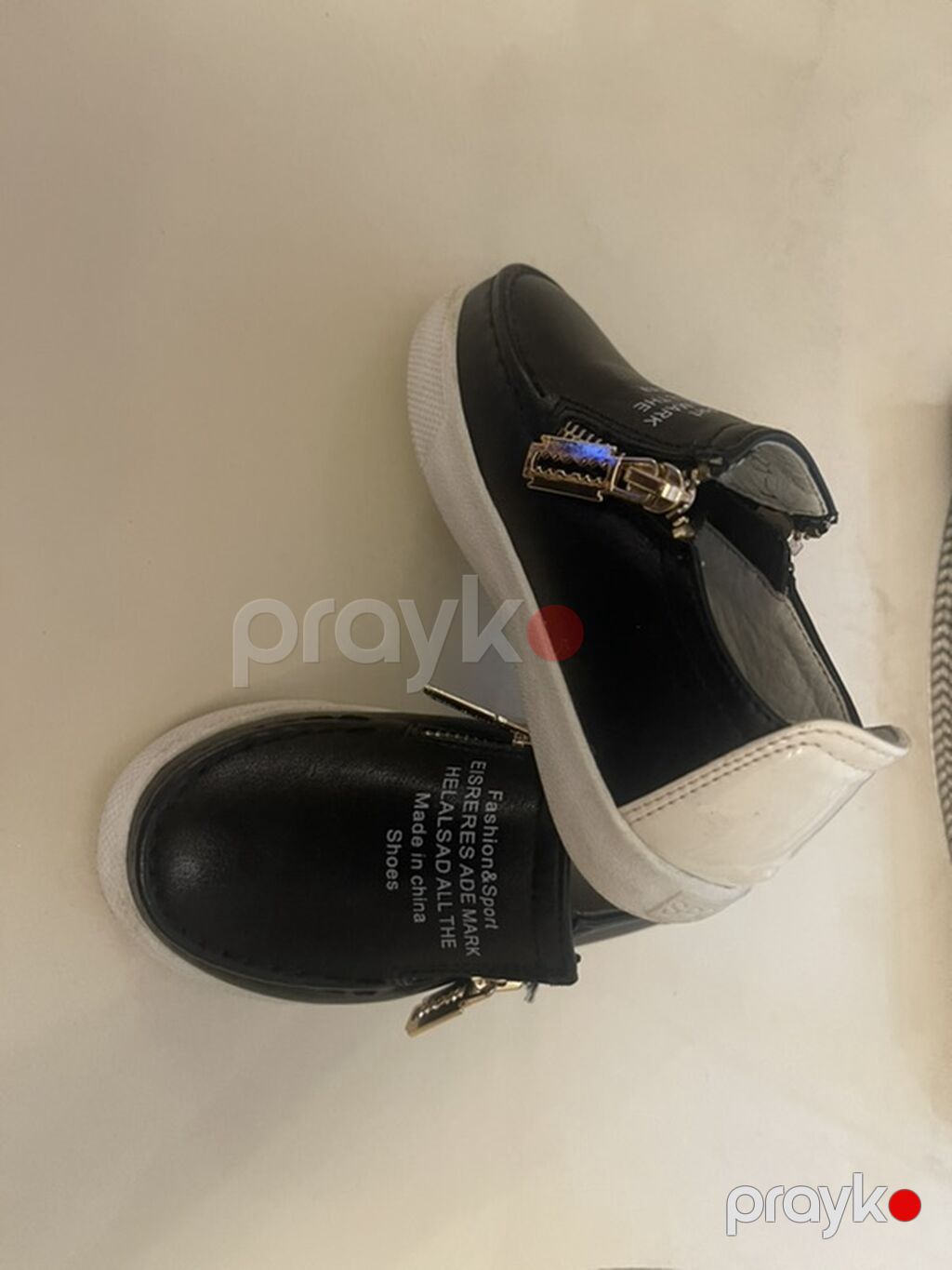 Uşaq ayaqqabısı – qara rəngli, slip-on model - Material: süni dəri — Uşaq ayakkabısı, Bakı (5)