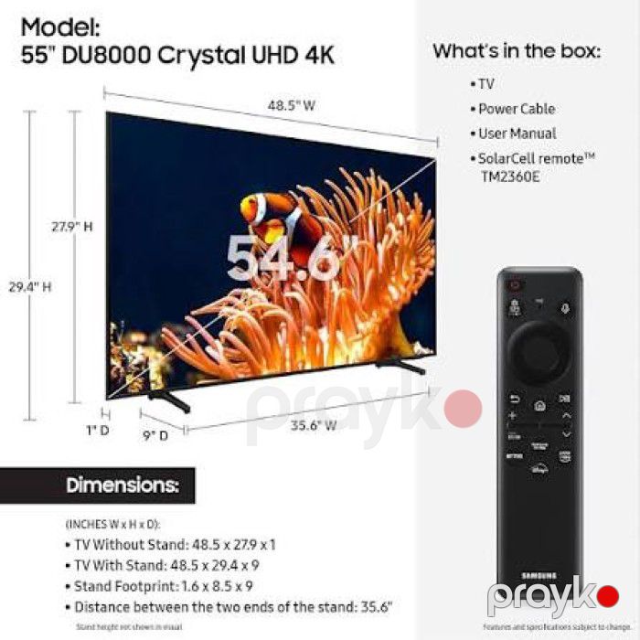Samsung 55DU8000 Televizor — Televizorlar, Bakı (2)