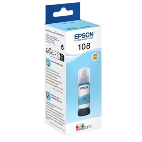 Epson 108 C13T09C54A Light Cyan Original EcoTank Mürəkkəb Bottle — Bakı