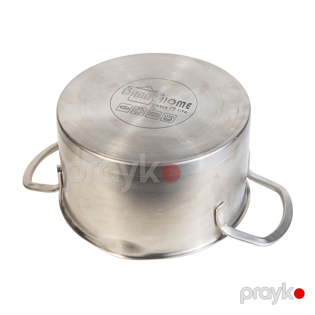 Qazan Danny Home, 30x18x10.5 sm, 2.6 l, alüminium/şüşə, gümüşü/şəffaf — Mallar, Bakı (3)