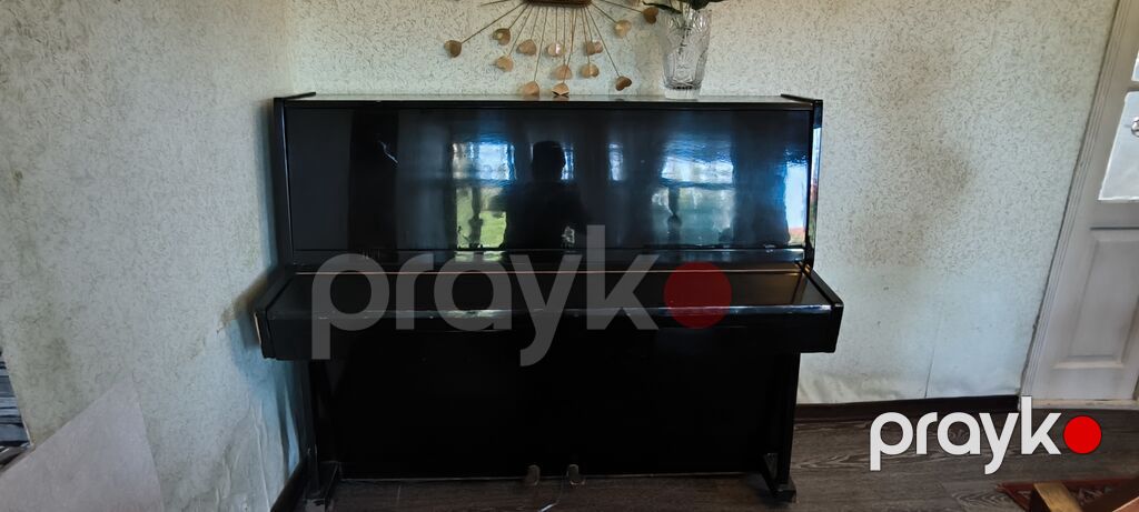 Upright pianino – qara laklı korpus, klassik düz dizayn. - 88 klaviş — Pianino və digər klaviş alətləri, Digah (3)
