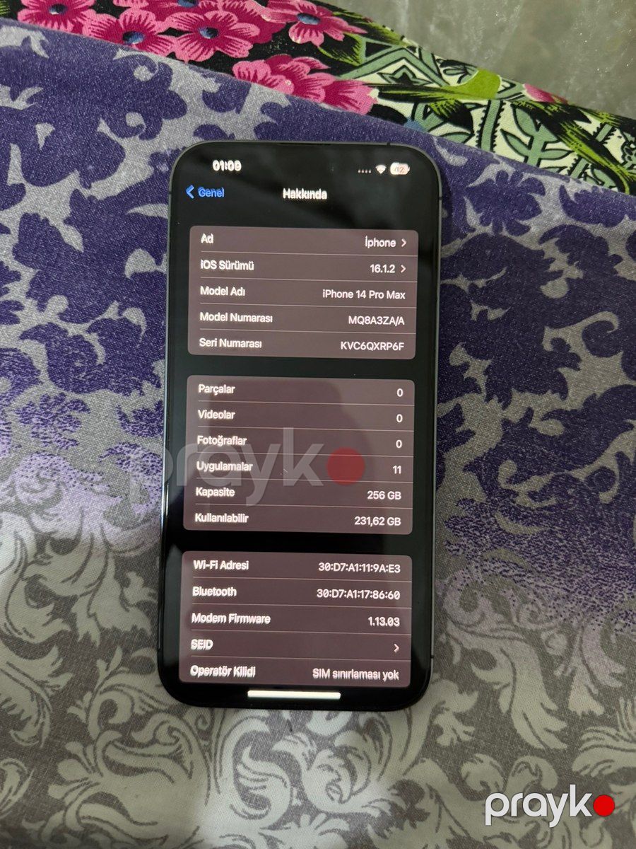 Apple iPhone 14 Pro Max Deep Purple 256GB/6GB — Smartfonlar, Mingəçevir (3)