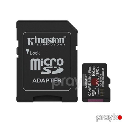 Kingston Canvas Select Plus Gen3 SDCS3/64GB 64GB microSDXC Yaddaş Kartı — Bakı