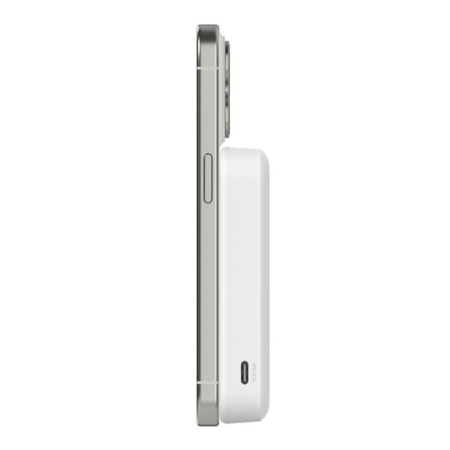 Power bank Belkin 8K Qi2 MagSafe compatible with kick stand White — Mallar, Bakı (6)