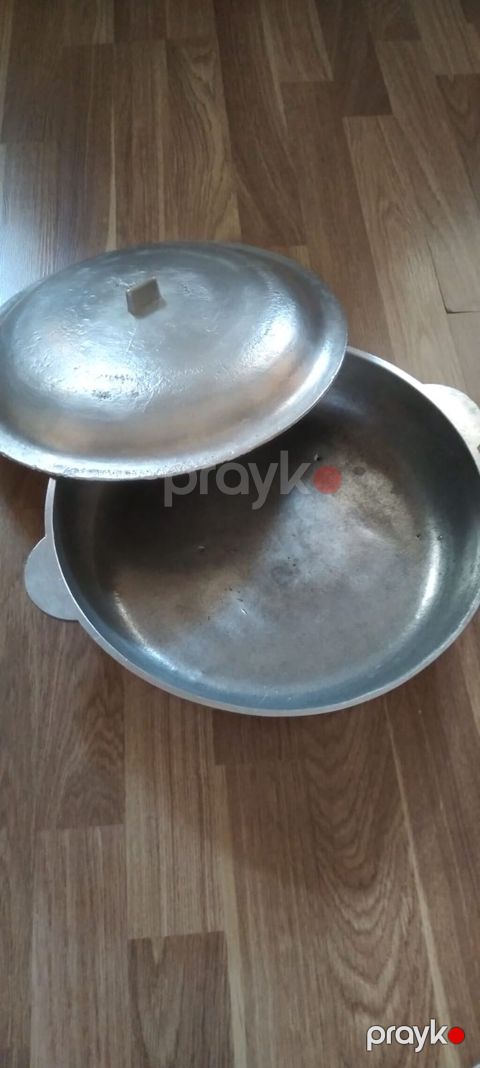 Alüminium qapaqlı sac tava - Material: qalın divarlı alüminium — Bakı