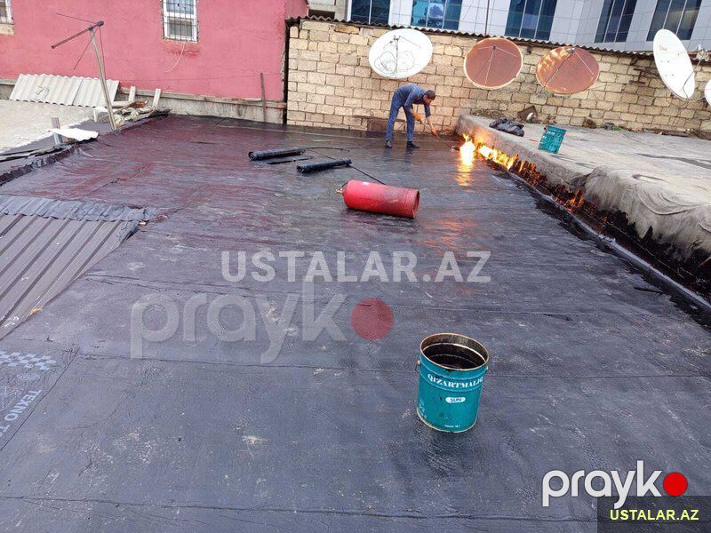 Tol və Izolyasiya isleri — Dam və örtüklər, Bakı (3)