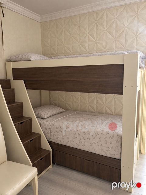 İki mərtəbəli çarpayı dəsti - Model: 2 mərtəbəli, yan pilləkənlə — Bakı