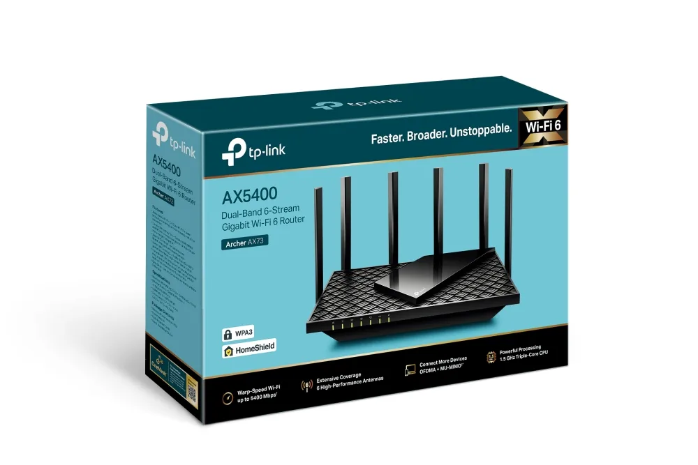 TP-Link - Archer AX73 (AX5400 Dual-Band Gigabit Wi-Fi 6 Router) — Mallar, Bakı (4)