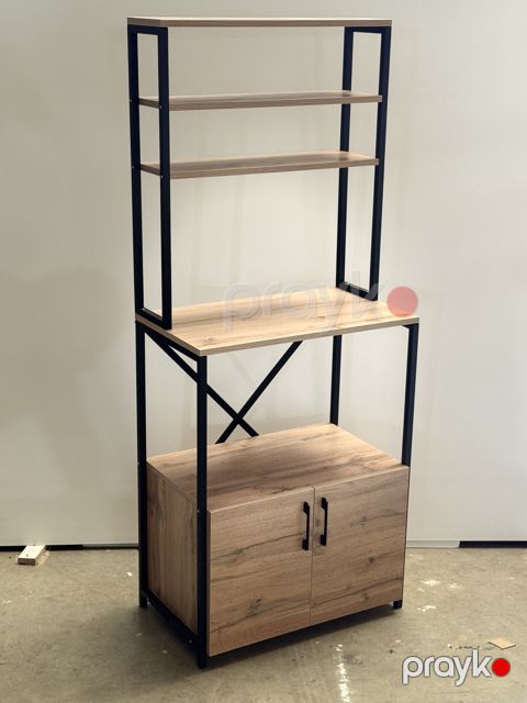 Rəf No brand, Metal və laminant, Metal/laminant votan, 70x170x40 sm — Bakı