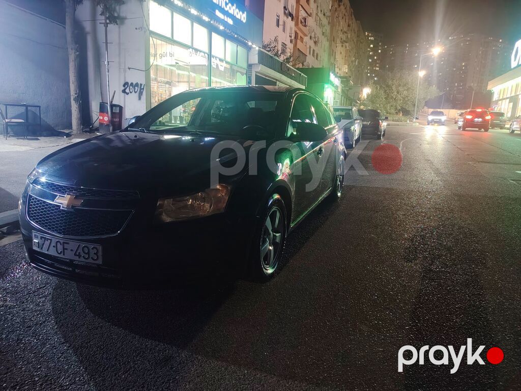 Chevrolet Cruze sedan - Kuzov: 4 qapılı sedan, qara rəng - Mühərrik — Avtomobillər, Bakı (2)