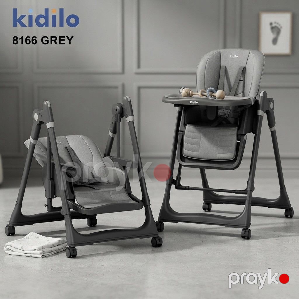 Uşaq yedizdirmə oturacağı Kidilo, 8166, Plastik, Metal, 6-36 ay, Boz — Mallar, Bakı (2)