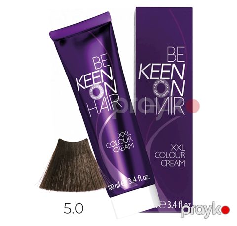 Saçlar üçün krem-boya Keen XXL Colour Cream 5.0 Açıq qəhvəyi 100 ml — Bakı