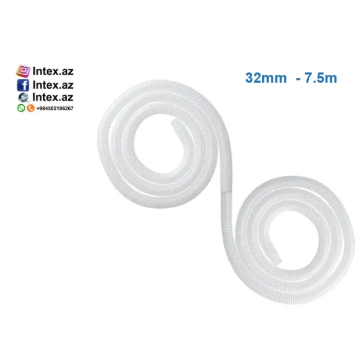 Intex P61570ASS17 hovuz şlanqı 32 mm 7.5 m filtrasiya şlanqı — Bakı