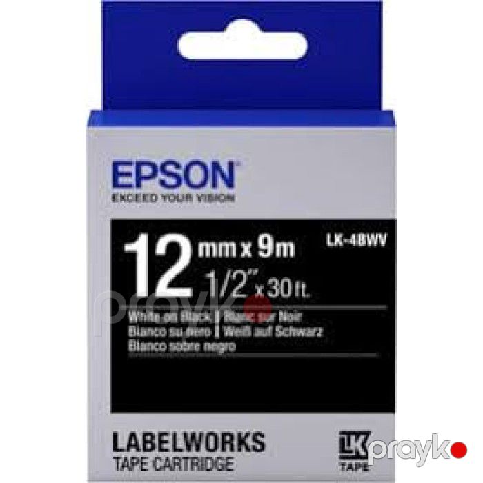 Epson LK-4GBF C53S654018 Fluorescent Black/Green Etiket Lenti 12 mm x 9 m — Elektronika, Bakı (2)