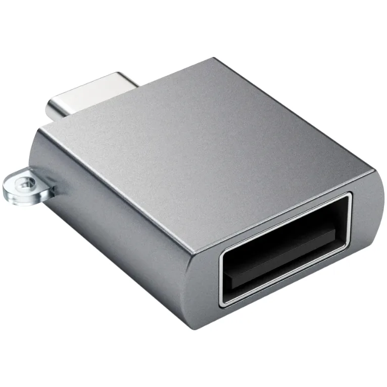 HUB Satechi Aluminum Type-C to USB 3.0 Adapter Space Gray — Mallar, Bakı (3)