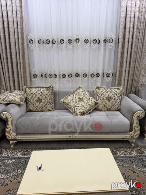 Yeni, Klassik divan, 2 kreslo, Bazalı, Açılan — Bakı