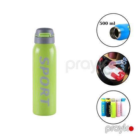İdman su qabı Sport 2290 alüminium, yaşıl, 750 ml — Bakı