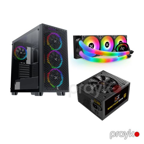 Xigmatek Kombo – Gaming G Pro + Xigmatek Neon Aqua 360 CPU Liquid Cooler + Xigmatek Minotaur 850W Psu (XIG-CCP-110) — Bakı