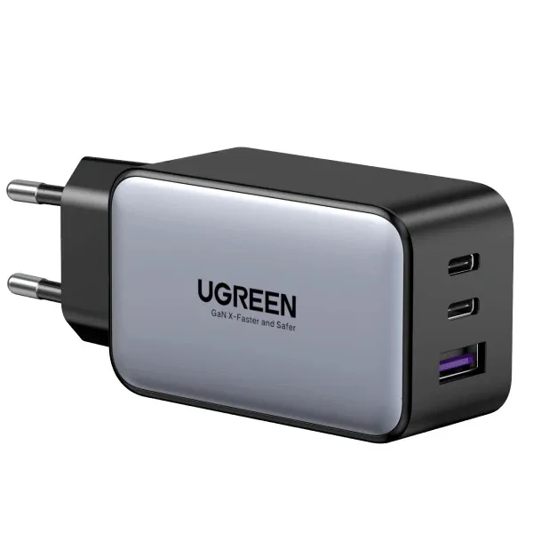 Adapter başlığı Ugreen Nexode Pro 65W 3-Port GaN Fast Charger Set EU — Mallar, Bakı (2)