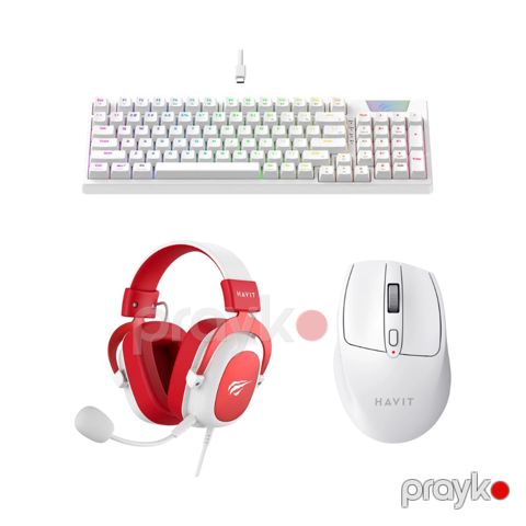 Havit H2002D Gaming Qulaqlıq + Havit KB885L-RU Gaming RGB Keyboard + Havit MS61WB Wireless Mouse (HAV-HKM-170) — Bakı