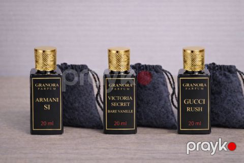 Granora Parfum qadınlar üçün ətir dəsti (Si 20 ml + Bare Vanilla 20 ml + Rush 20 ml) — Bakı