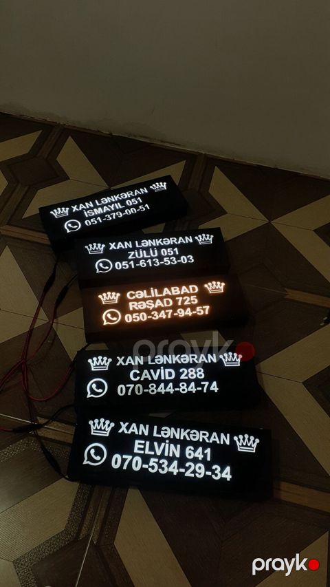 Iş maşınları üçün işıqlı reklam panolarının hazırlanması. daha — Digah